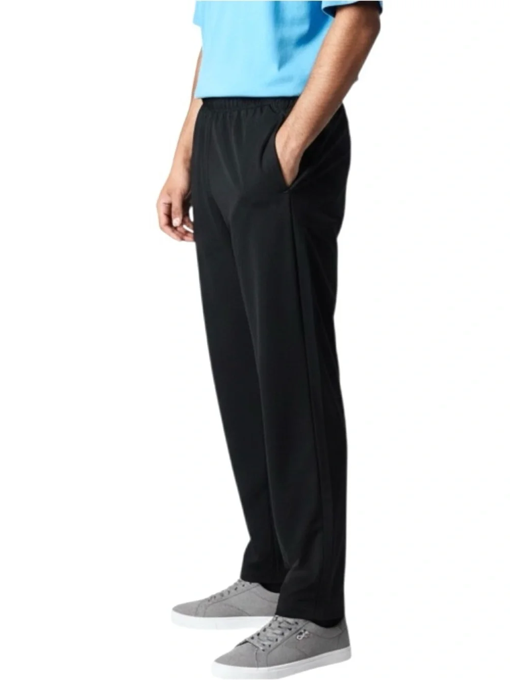 Fila Sport Activewear Men’s Pants Charcoal Nylon Pull On Drawstring Zip/Poc Sz L